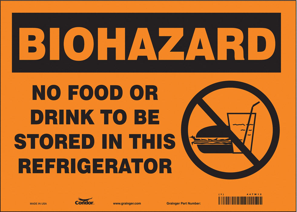 Safety Sign 10 inx14 in Vinyl