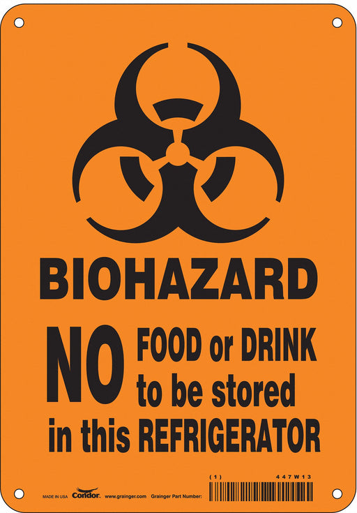 Safety Sign 10 in x 7 in Aluminum