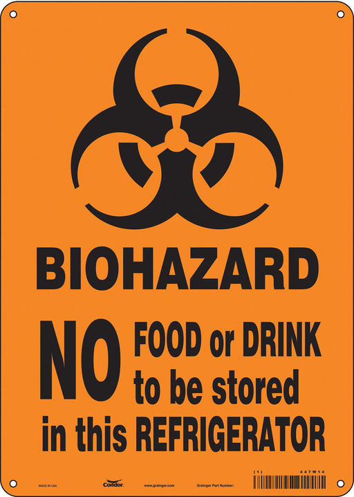 Safety Sign 14 in x 10 in Aluminum