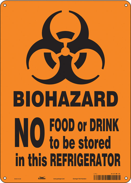 Safety Sign 14 in x 10 in Polyethylene