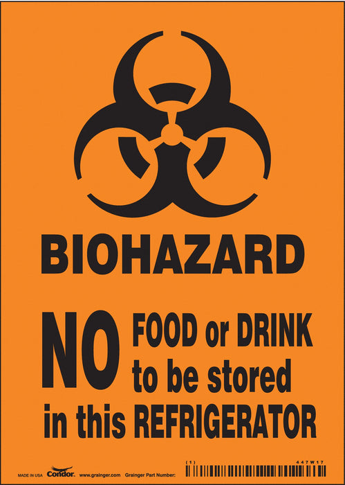 Safety Sign 7 inx5 in Vinyl