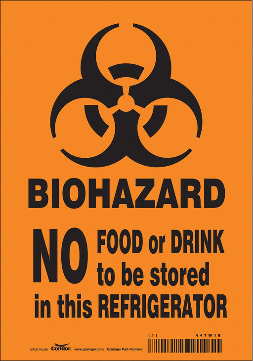 Safety Sign 10 inx7 in Vinyl