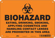 Safety Sign 7 inx10 in Polyethylene