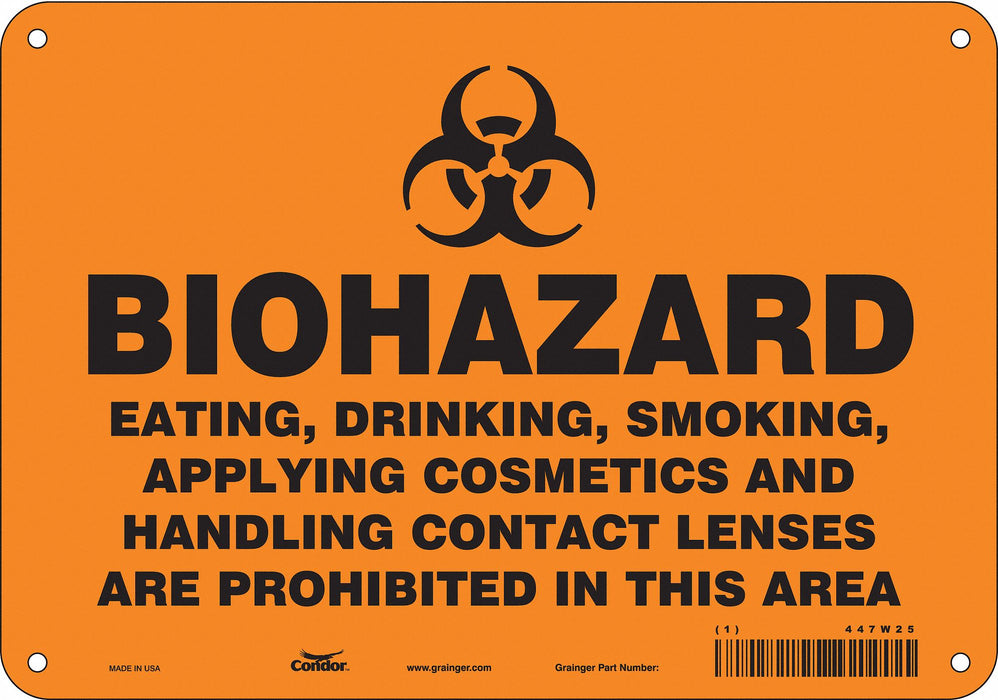 Safety Sign 7 inx10 in Polyethylene