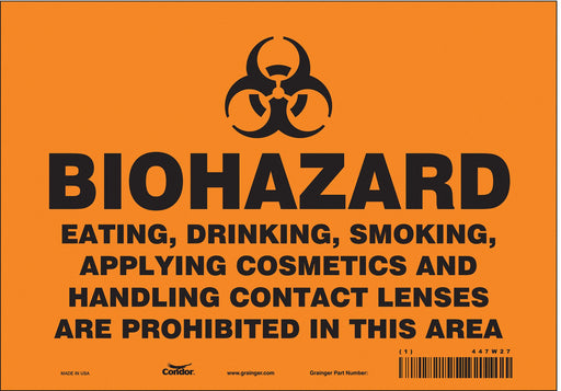 Safety Sign 7 inx10 in Vinyl