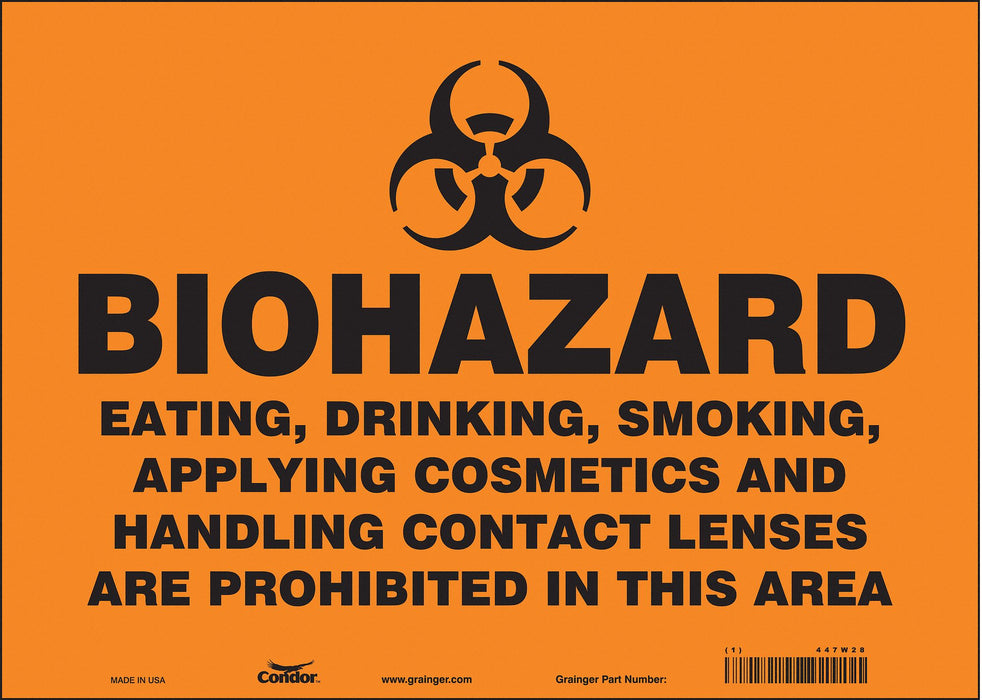 Safety Sign 10 inx14 in Vinyl