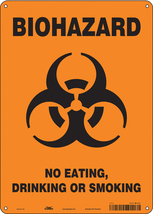 Safety Sign 14 inx10 in Polyethylene