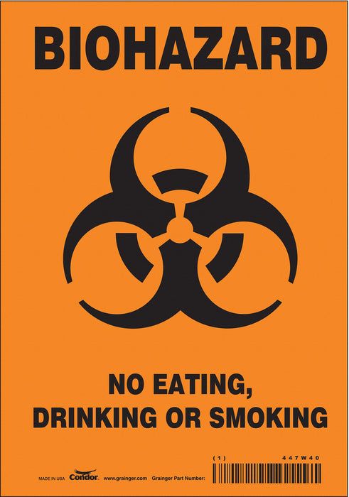 Safety Sign 10 in x 7 in Vinyl