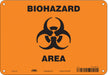 Biohazard Sign 7 in x 10 in Aluminum