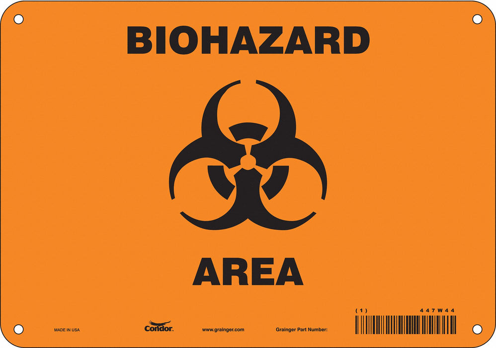 Safety Sign 7 inx10 in Polyethylene