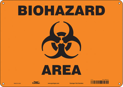 Safety Sign 10 inx14 in Polyethylene