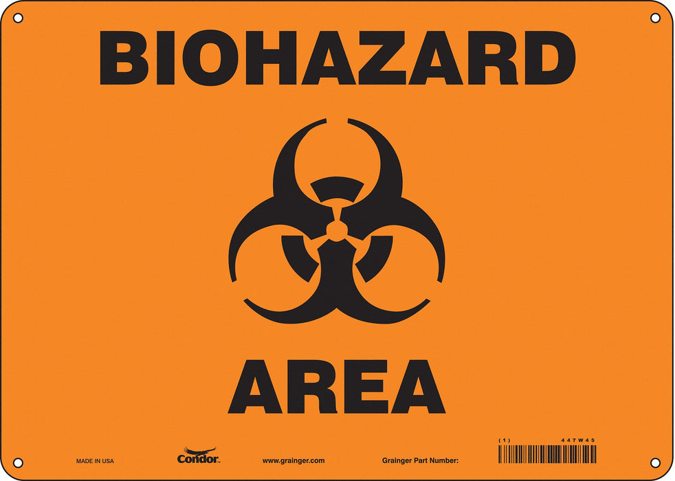 Safety Sign 10 inx14 in Polyethylene