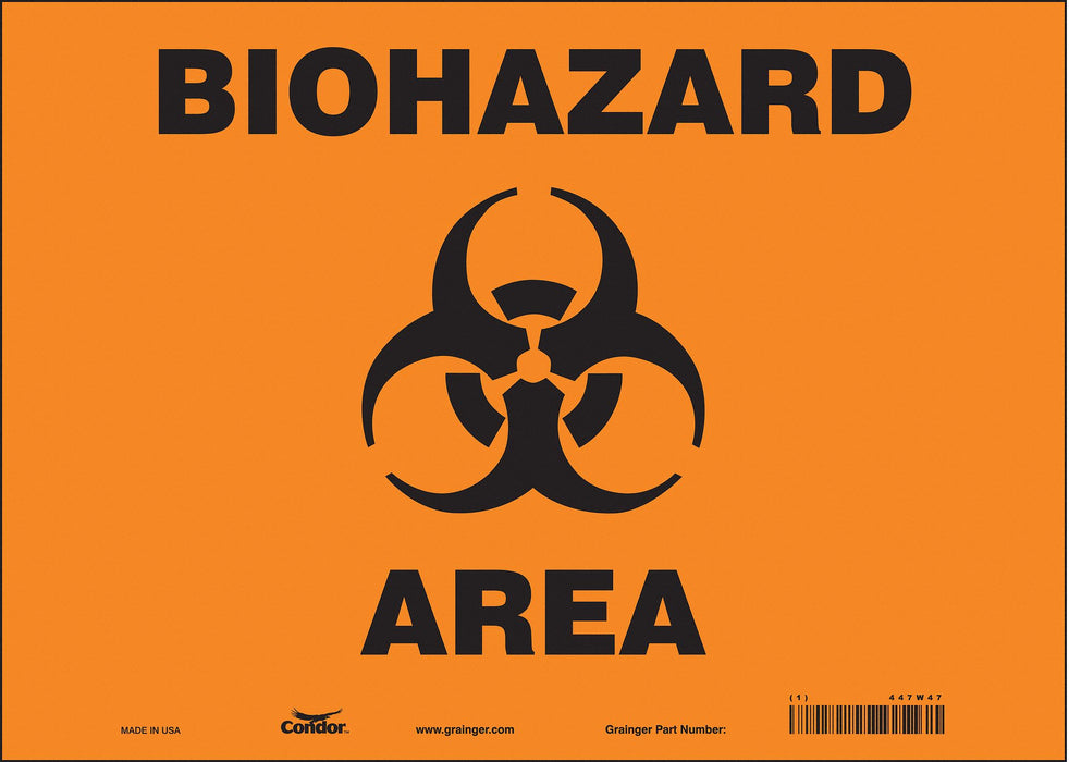 Safety Sign 10 inx14 in Vinyl