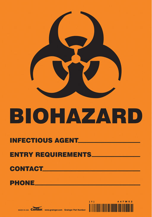 Safety Sign 10 inx7 in Vinyl