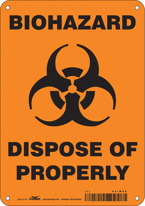 Safety Sign 10 inx7 in Polyethylene