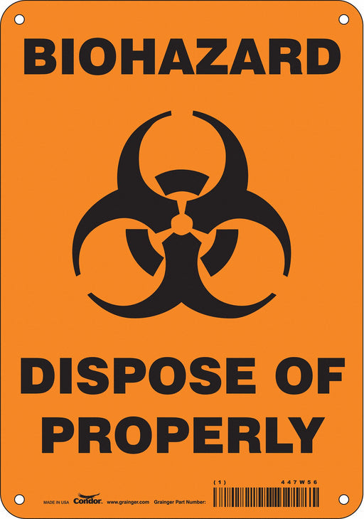 Safety Sign 10 inx7 in Polyethylene