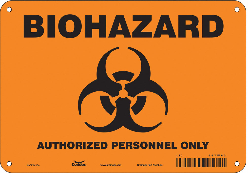 Safety Sign 7 inx10 in Polyethylene