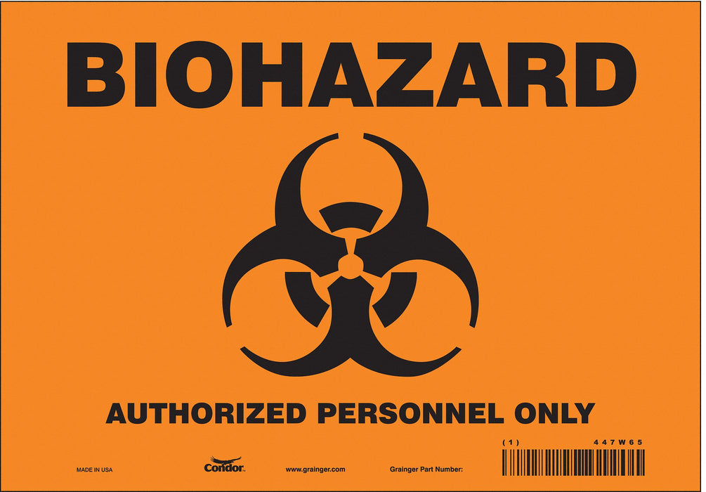Safety Sign 7 inx10 in Vinyl