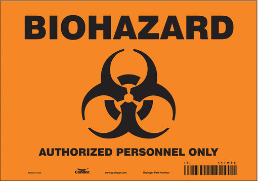 Safety Sign 7 inx10 in Vinyl
