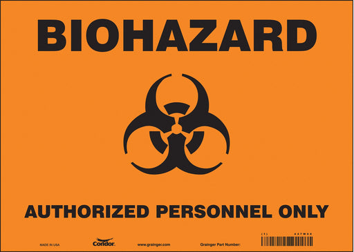 Safety Sign 10 inx14 in Vinyl