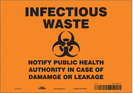 Safety Sign 7 inx10 in Vinyl