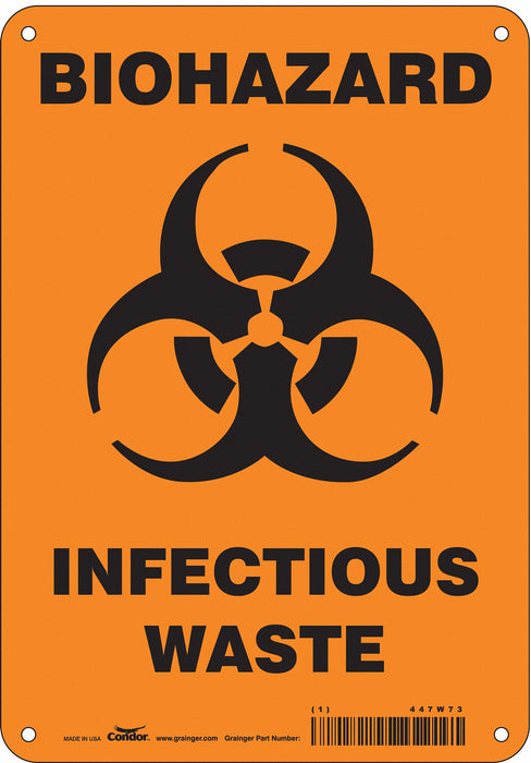Safety Sign 10 inx7 in Aluminum