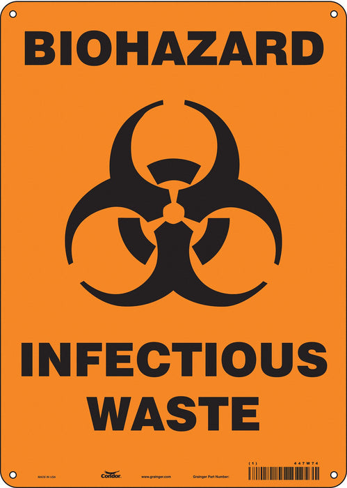 Safety Sign 14 inx10 in Aluminum