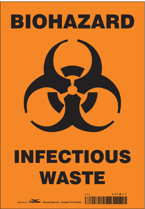 Safety Sign 10 inx7 in Vinyl