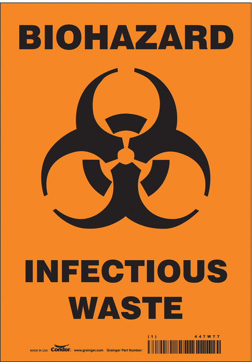 Safety Sign 10 inx7 in Vinyl