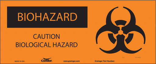 Safety Sign 7 in x 17 in Vinyl
