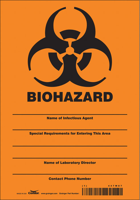 Safety Sign 10 inx7 in Vinyl