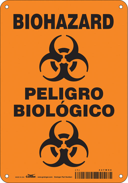 Safety Sign 10 inx7 in Aluminum