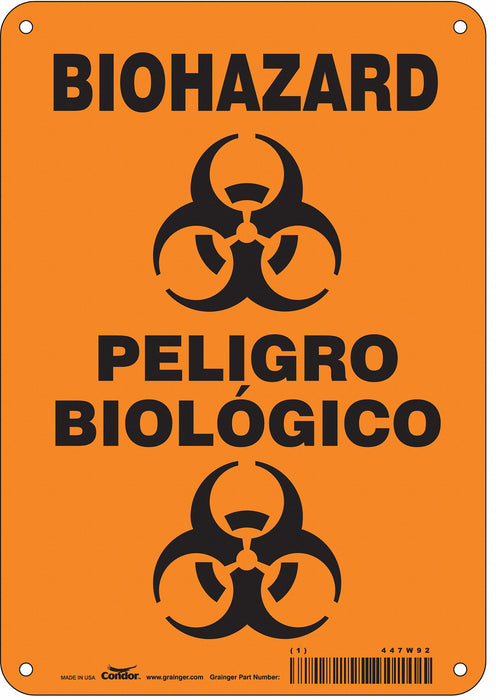 Safety Sign 10 inx7 in Polyethylene