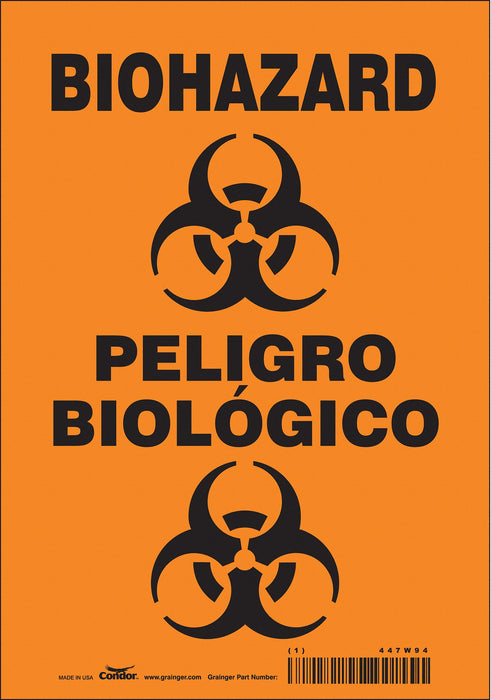 Safety Sign 10 in x 7 in Vinyl