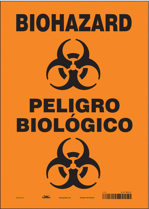 Safety Sign 14 in x 10 in Vinyl