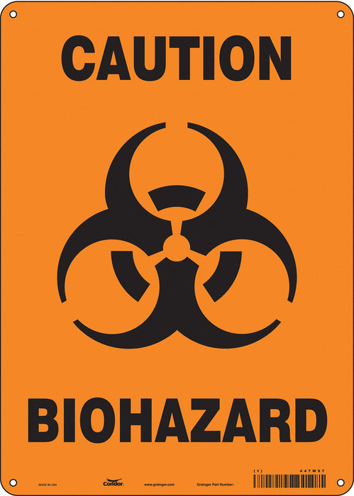 J8124 Safety Sign 14 inx10 in Aluminum