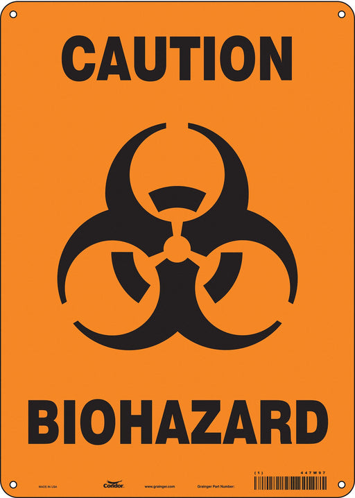 J8124 Safety Sign 14 inx10 in Aluminum