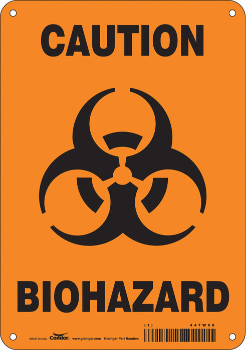 J8124 Safety Sign 10 inx7 in Polyethylene