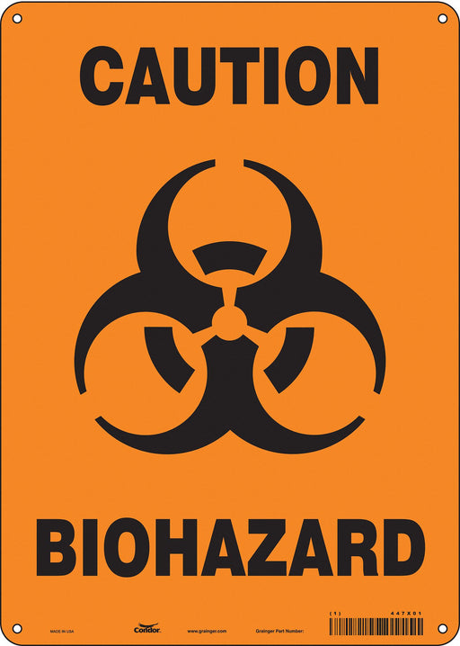 J8124 Safety Sign 14 inx10 in Polyethylene