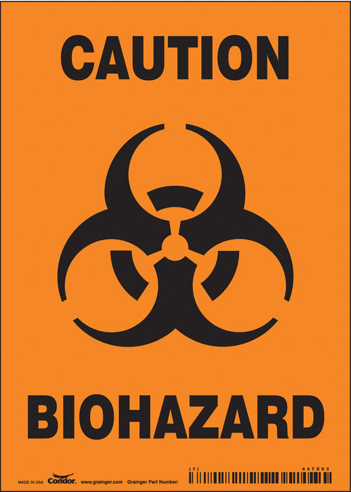 J8124 Safety Sign 7 inx5 in Vinyl