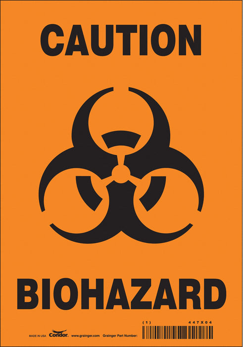 J8124 Safety Sign 10 inx7 in Vinyl