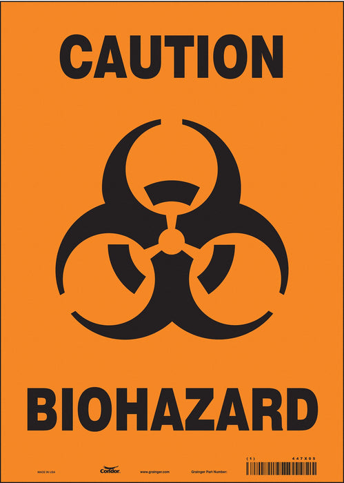 J8124 Safety Sign 14 inx10 in Vinyl