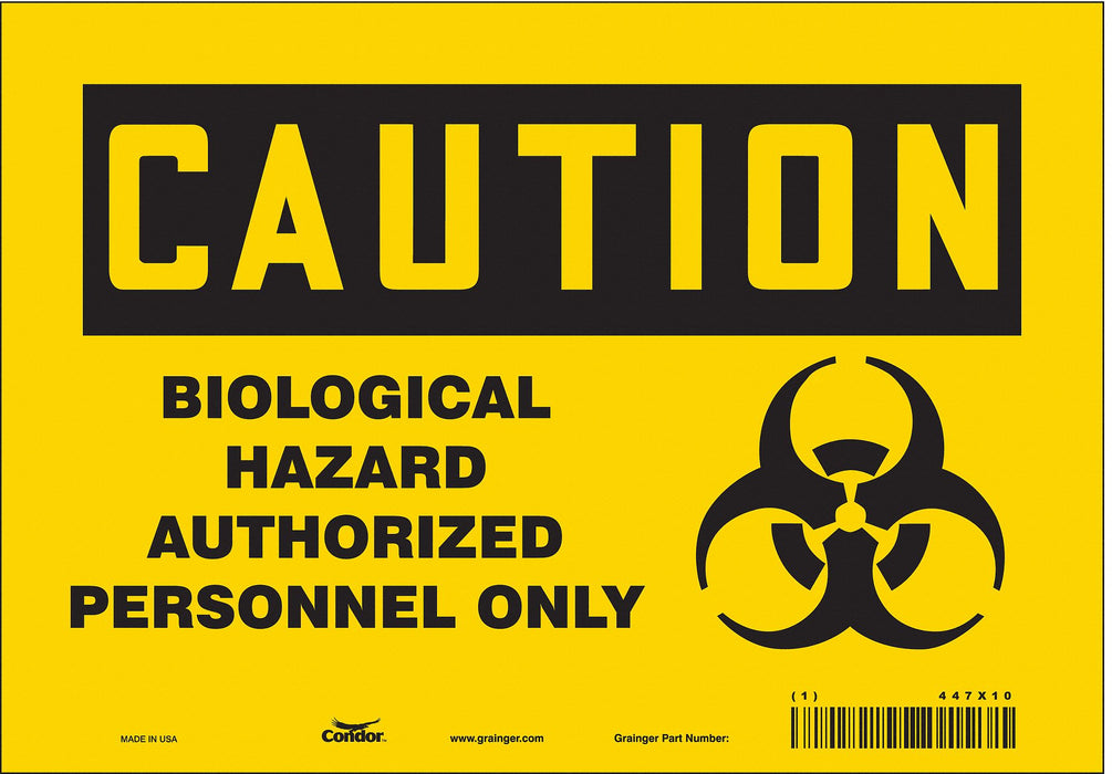 Safety Sign 7 inx10 in Vinyl