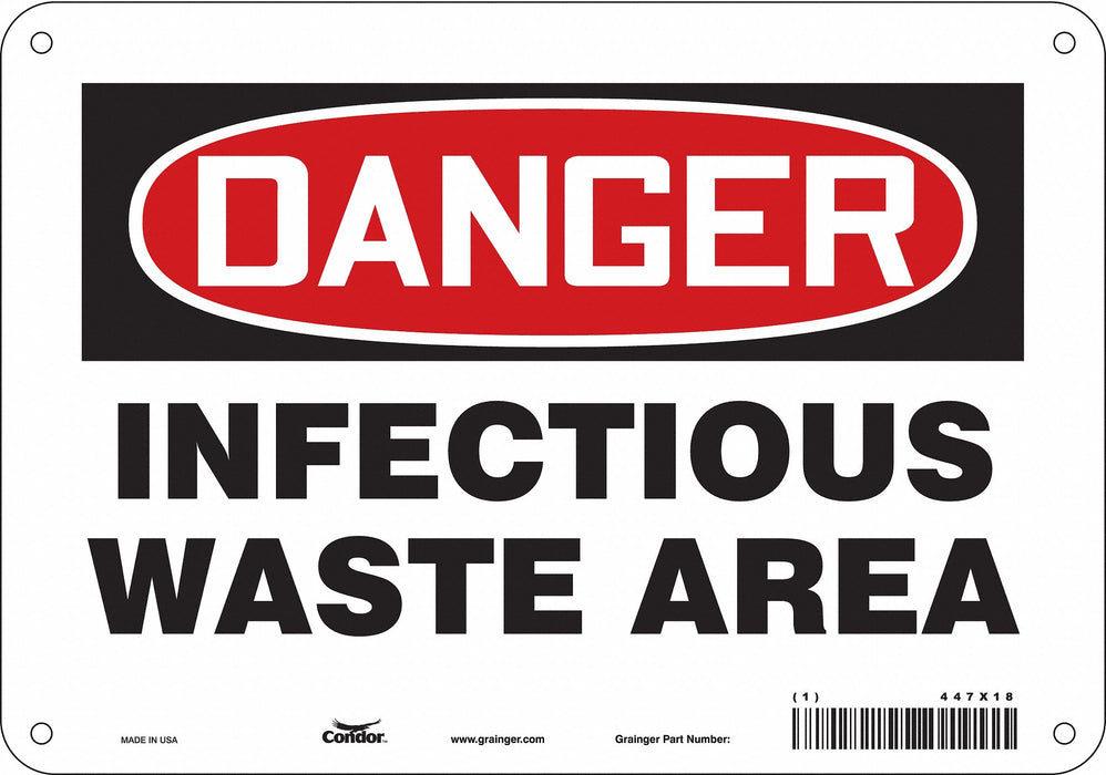 Safety Sign 7 in x 10 in Aluminum