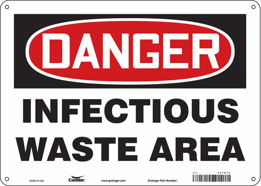 Safety Sign 10 inx14 in Aluminum
