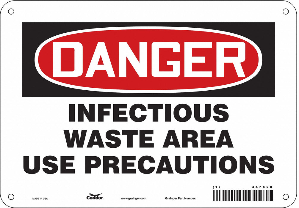 Safety Sign 7 in x 10 in Vinyl