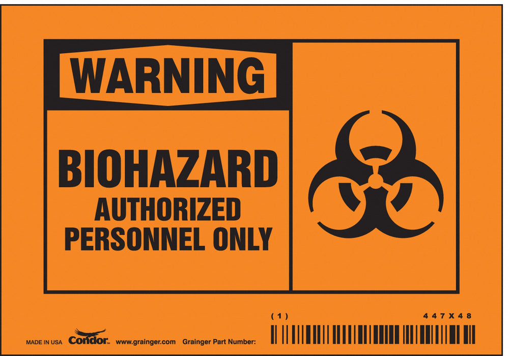 Safety Sign 3 1/2 inx5 in Vinyl