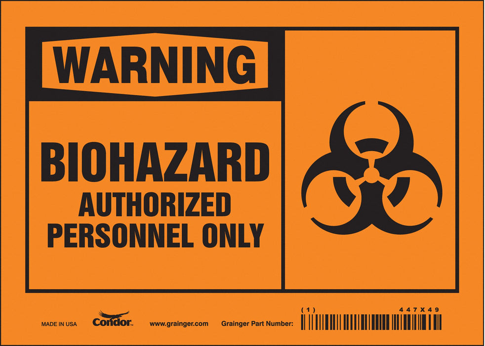 Safety Sign 5 inx7 in Vinyl