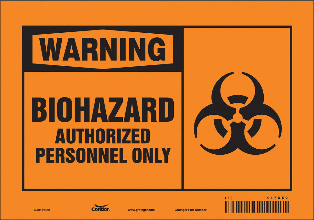 Safety Sign 7 inx10 in Vinyl