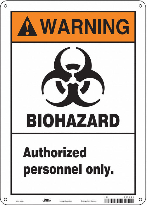 Safety Sign 14 in x 10 in Aluminum